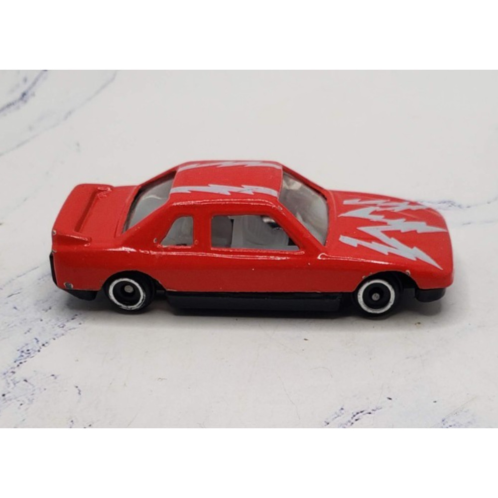 Vintage Collectible Speed Wheels Red Diecast Car With Silver Lighting Bolts